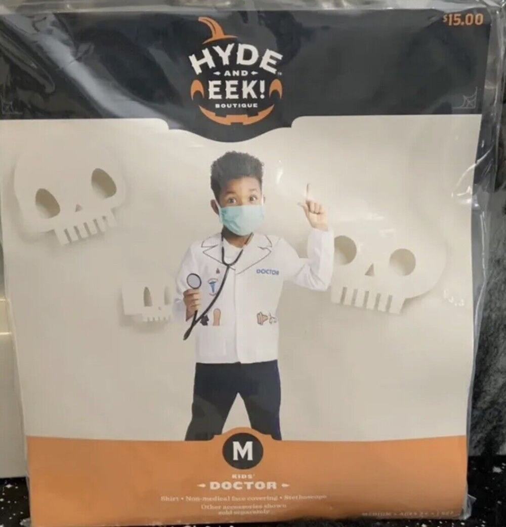 Hyde And Eek Kids Halloween Doctor Costume Size Medium(8-10) New